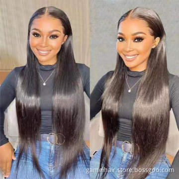Hot Beauty Raw Virgin Cuticle  Hair 10a Brazilian Human Hair Wigs Straight Wholesale Long Virgin Hair Wigs